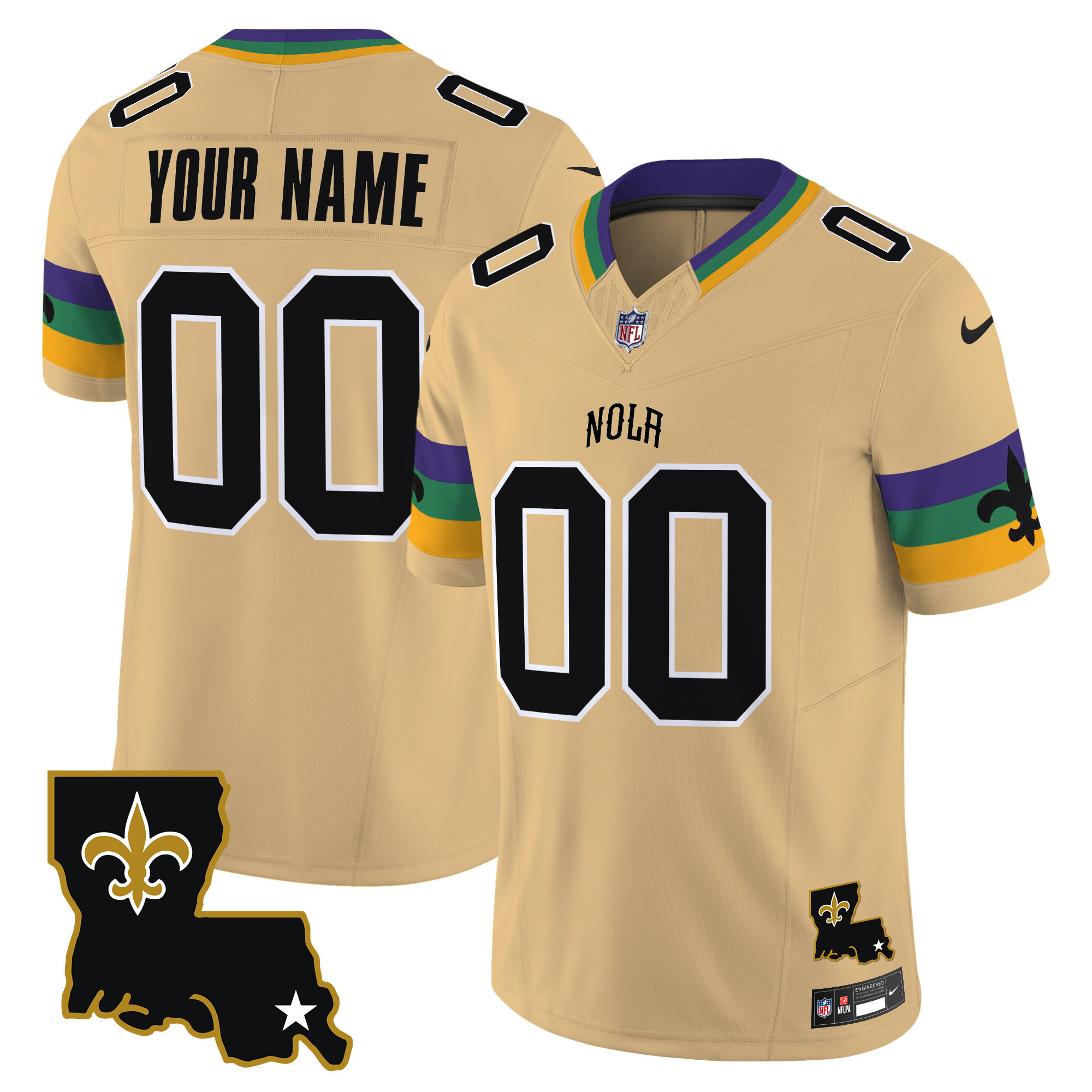 Custom New Orleans Saints Vapor F.U.S.E. Limited Jersey